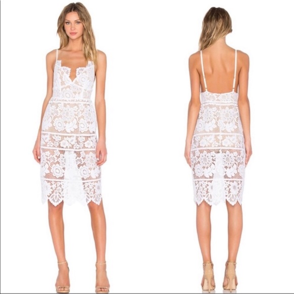 - for love & lemons gianna midi dress - Picture 2 of 8